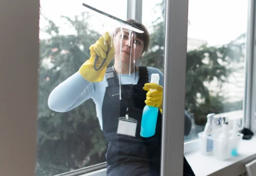 Nettoyage de vitres intérieures et extérieures à l'Albère